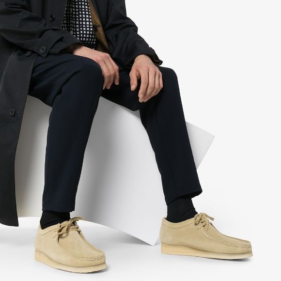 sand suede wallabees